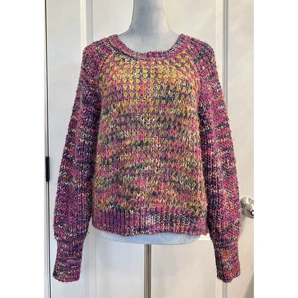 Moth Anthropologie Wool Mohair Polyamide Blend Knit Sweater Size S Boho - Picture 1 of 7